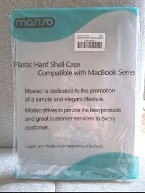 Mosiso Plastic Hard Shell Case for MacBook - Light Gray NIB Back To School